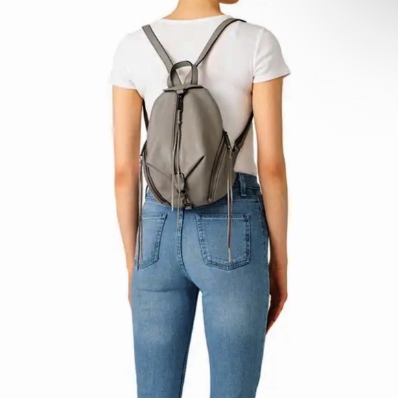 REBECCA MINKOFF mini Julian Pebbled leather Backpack - Picture 16 of 16